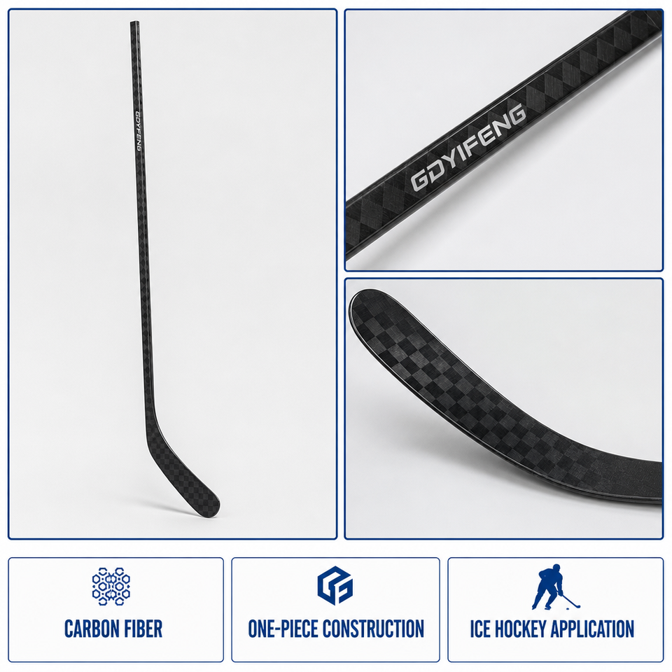Carbon Fiber Hockey Stick P28 Curve Senior Lightweight Flex 77 Team Custom