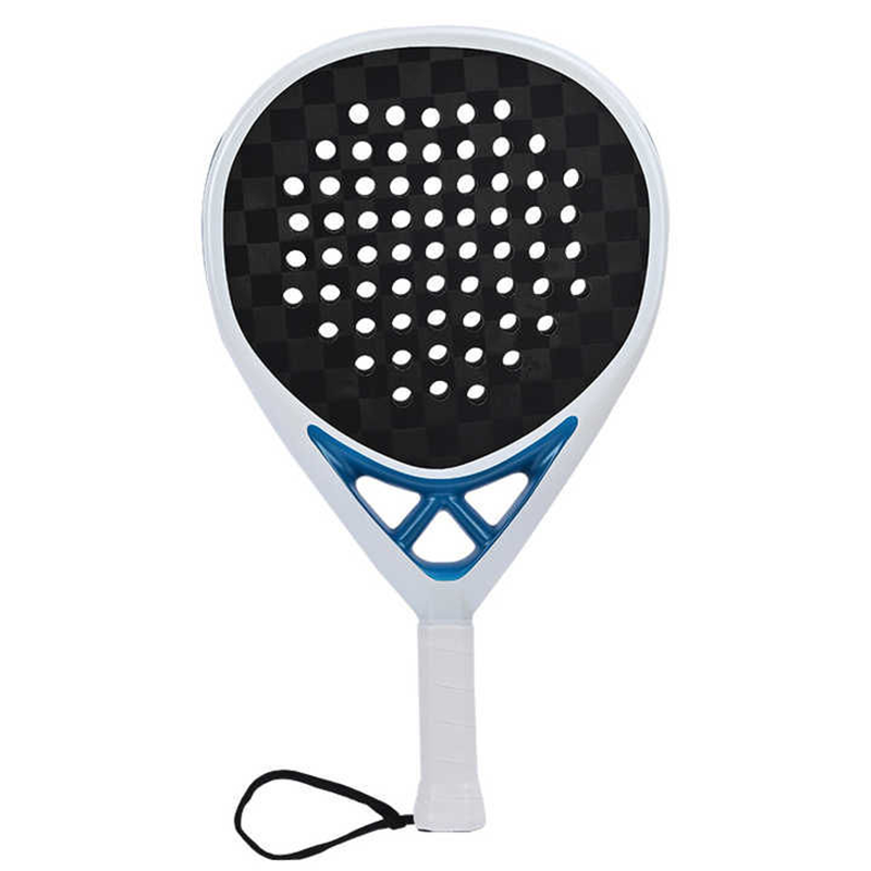 Factory Direct OEM High Quality 3K/12K/18K 100% Carbon Fiber Teardrop Shape Paddle Tennis Raqueta Rough Surface Non-Slip Grip