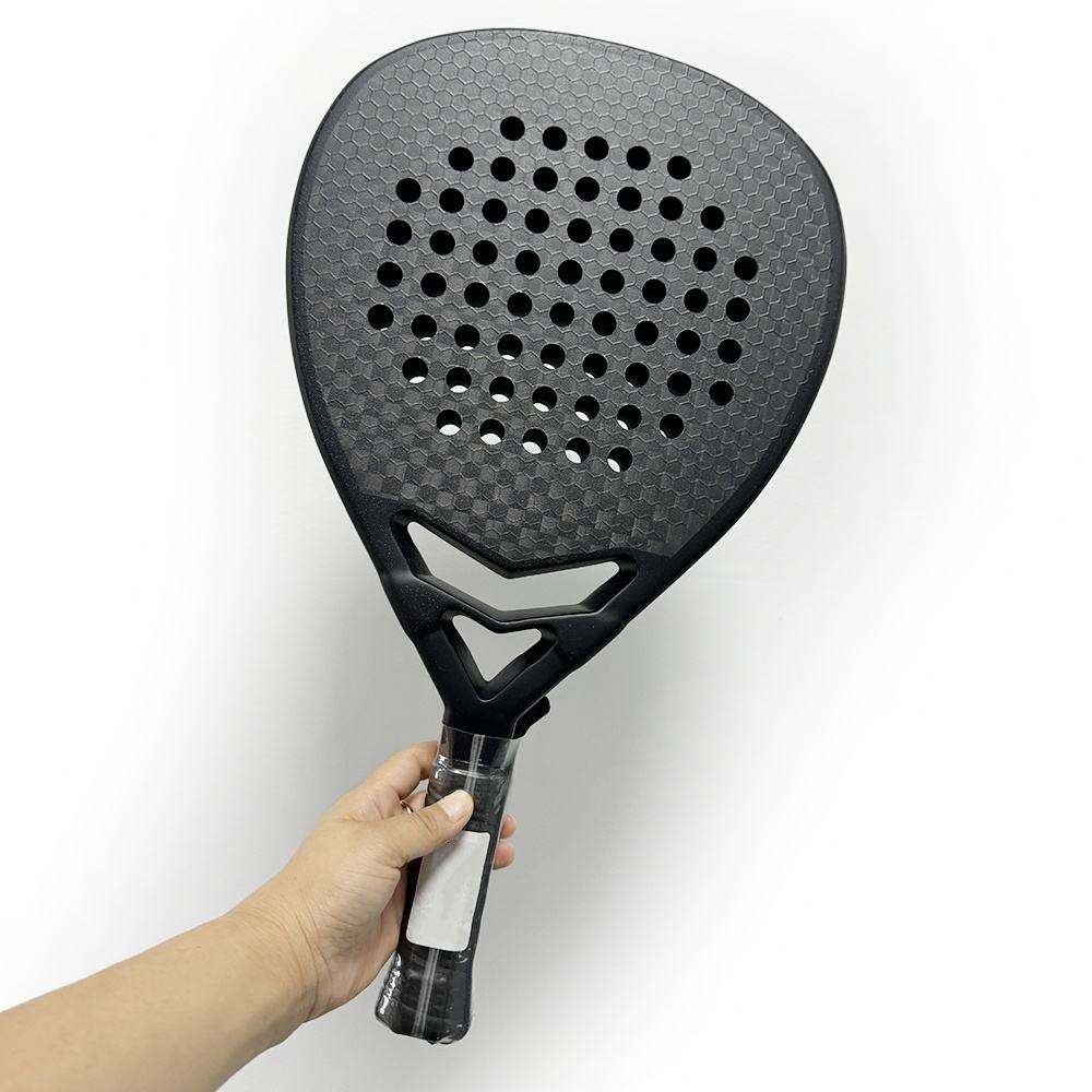 Premium 18K Carbon Fiber Padel Racket Professional Diamond Shape EVA Soft Memory Core Custom Logo Paddle