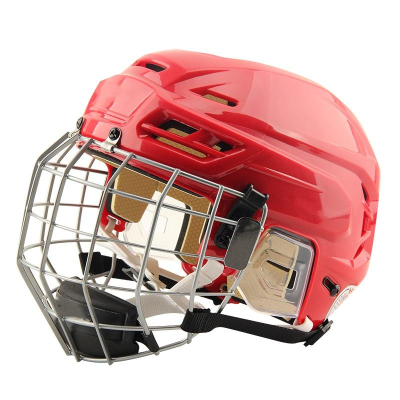 CN Factory Custom Color and logo High Quality Ice Hockey Full-Face Helmet for JR/INT/SR : Protective Gear for Ice Hockey