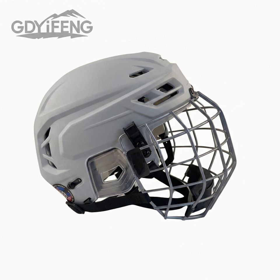 Shockproof Ice Hockey Helmet Safety Head Protector for Match Durable Shell Ice Hockey Helmet Anti-collision Sports Headgear