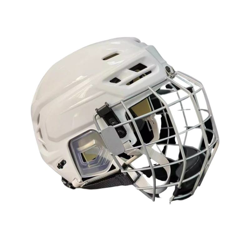 Shockproof Ice Hockey Helmet Safety Head Protector for Match Durable Shell Ice Hockey Helmet Anti-collision Sports Headgear