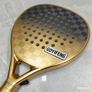 Professional 18K Carbon Fiber Padel Racket Diamond Shape 365g High Power Tournament Paddle Raquet Hard EVA Core Spin Surface