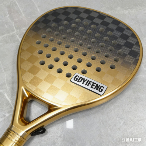 Professional 18K Carbon Fiber Padel Racket Diamond Shape 365g High Power Tournament Paddle Raquet Hard EVA Core Spin Surface