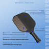 All-carbon Pickleball Paddle with Custom Graphics Hot-pressed New Model From Shandong