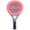 POP Cage-Style Tennis Racket Carbon-Fiber Surface Gradient Color Design Padel Compatible Custom Logo Options Model B09 for