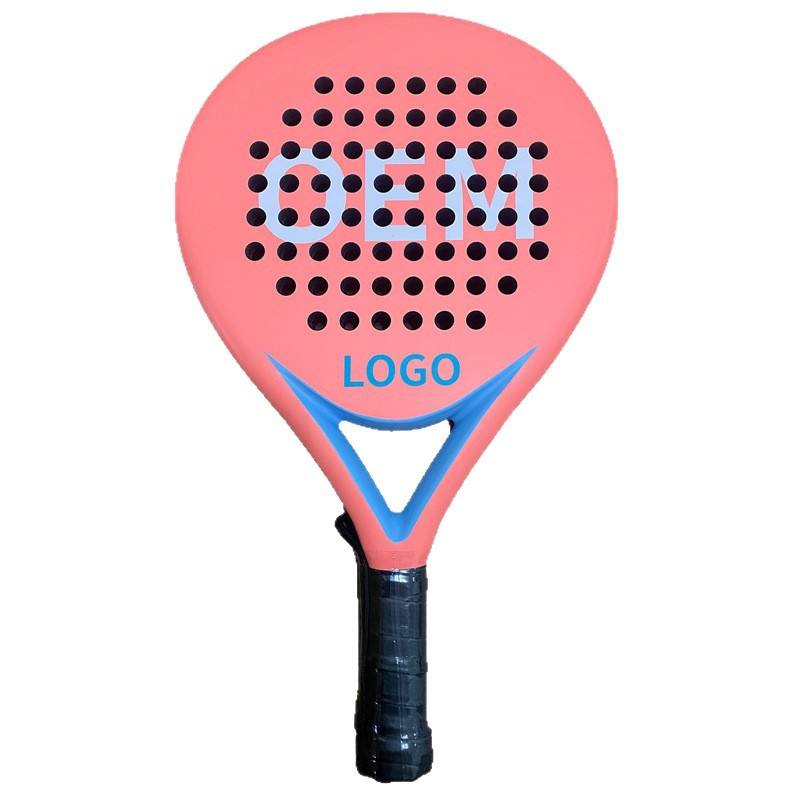 POP Cage-Style Tennis Racket Carbon-Fiber Surface Gradient Color Design Padel Compatible Custom Logo Options Model B09 for