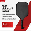 Pickleball Paddle T700 Other Brand Made Shandong Raw Carbon Fiber Graphite-Textured Finish Featuring Spin-Enhancing
