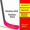 Junior Intermediate Carbon Fiber Ice Hockey Stick 25-31 Inch 350g Youth Training Practice Stick for Children Beginners