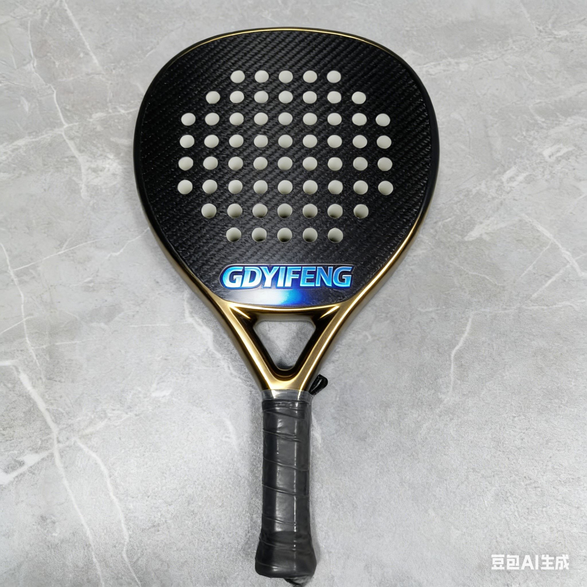 Professional 18K Carbon Fiber Padel Racket Diamond Shape 365g High Power Tournament Paddle Raquet Hard EVA Core Spin Surface