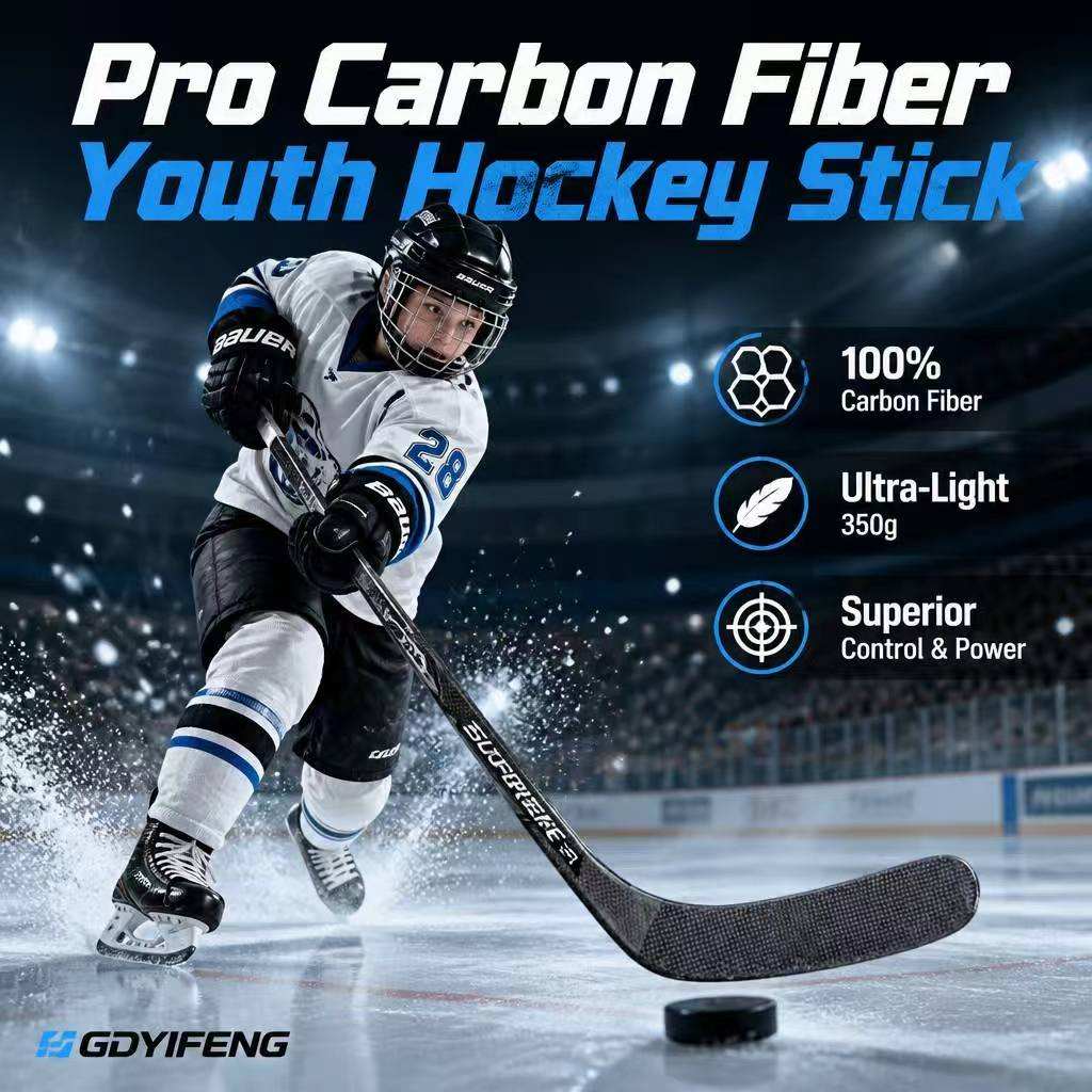 Premium 12K Carbon Fiber Ice Hockey Stick Ultra Sharp Release Senior Youth Pro Stock One Piece Composite Material