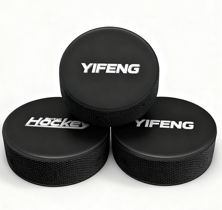 Professional Official Training Street PE Ice Hockey Puck GDYIFENG YF-02 23*75 for Juniors & Seniors