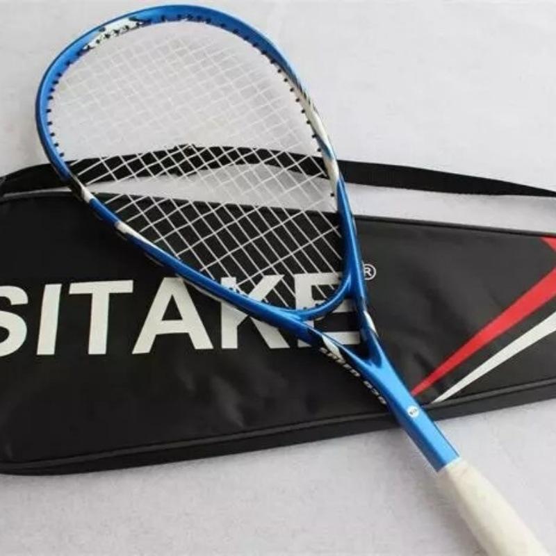 Junior Intermediate Carbon Fiber Squash Racket Lightweight Training Racket for Kids Beginners