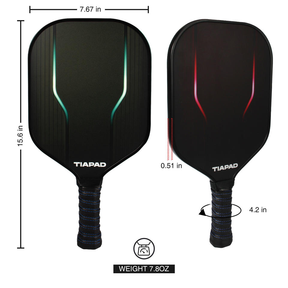 YF Fiberglass Carbon Pickleball Paddle-Customizable Thickness Options (11mm-16mm) Made in China