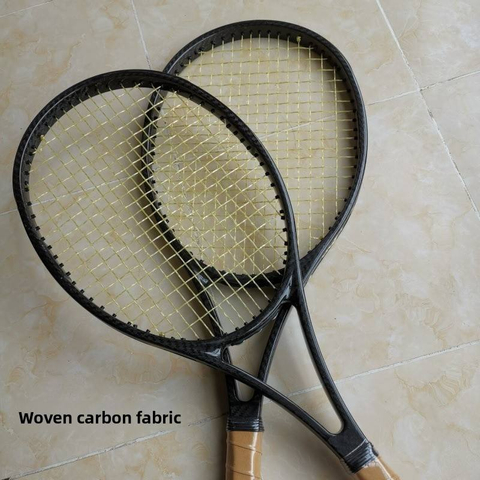 Professional All-carbon Tennis Racket PF90 BLX90 PS90 PS97; Strung 60 Lbs Nylon Net Amateur to Advanced Grip Size