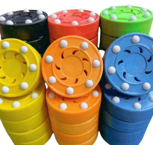 Low-price Wholesale PU Material Hockey Puck Style for Club Team Training and Street Hockey