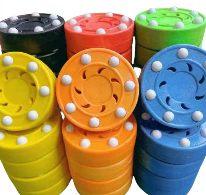 Low-price Wholesale PU Material Hockey Puck Style for Club Team Training and Street Hockey