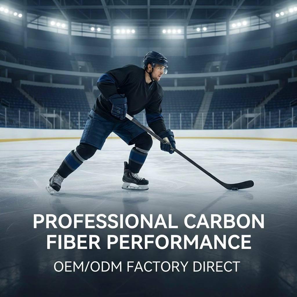 Custom Brand Ice Hockey Stick 100% Toray Carbon Fiber Senior Junior Composite Gear Wholesale Manufacturer