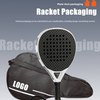 Padel Racket Model B05 Matte Sand-Textured Carbon-Fiber Surface EVA Core 38mm Thickness Perforated Pattern Customizable Padel