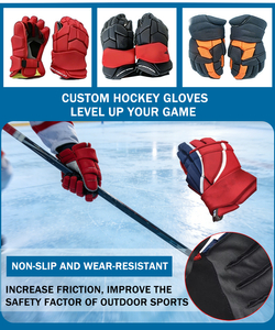 CN Factory Direct Custom Ice Hockey Training Equipment Comfortable Ice Hockey Gloves for JR/INT/SR