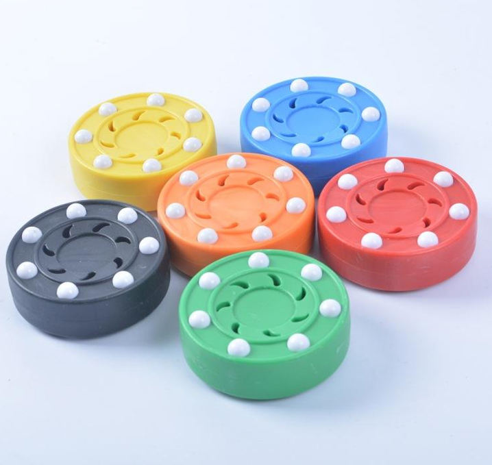 High-quality Standard Ice Hockey Puck with Custom Printed Logo Solid Official PU Material OEM Brand