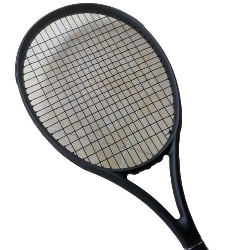 Beginners Carbon Fiber Tennis Racket Table Tennis No Logo RF97 Model 27 Inch Small Black Frame 100PD Version