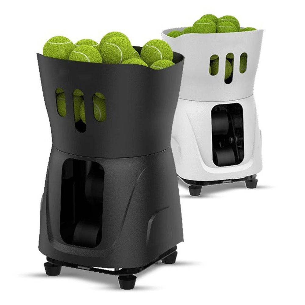 TenniSmash TS-08 ABS Mini Tennis Net Ball Machine with IOS/Android App-Controlled Robot Trainer and European Plug