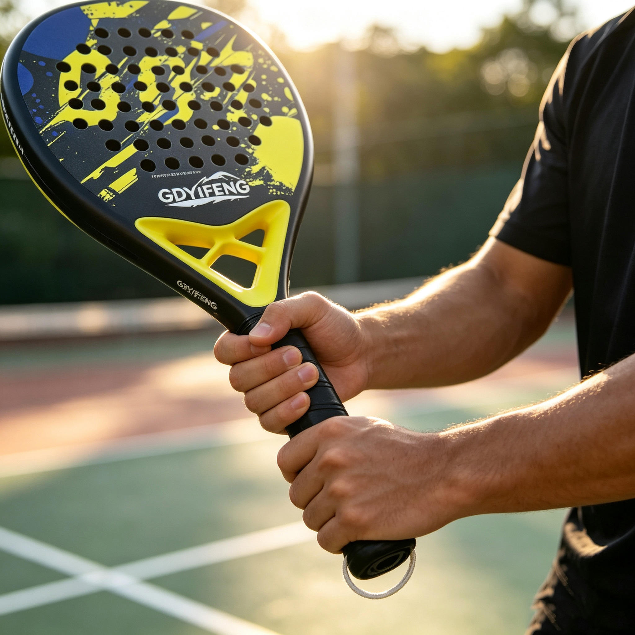 Custom Surface Texture 12K 18K Carbon Fiber Padel Racket Different Carbon Weave Effect for Unique Product Line