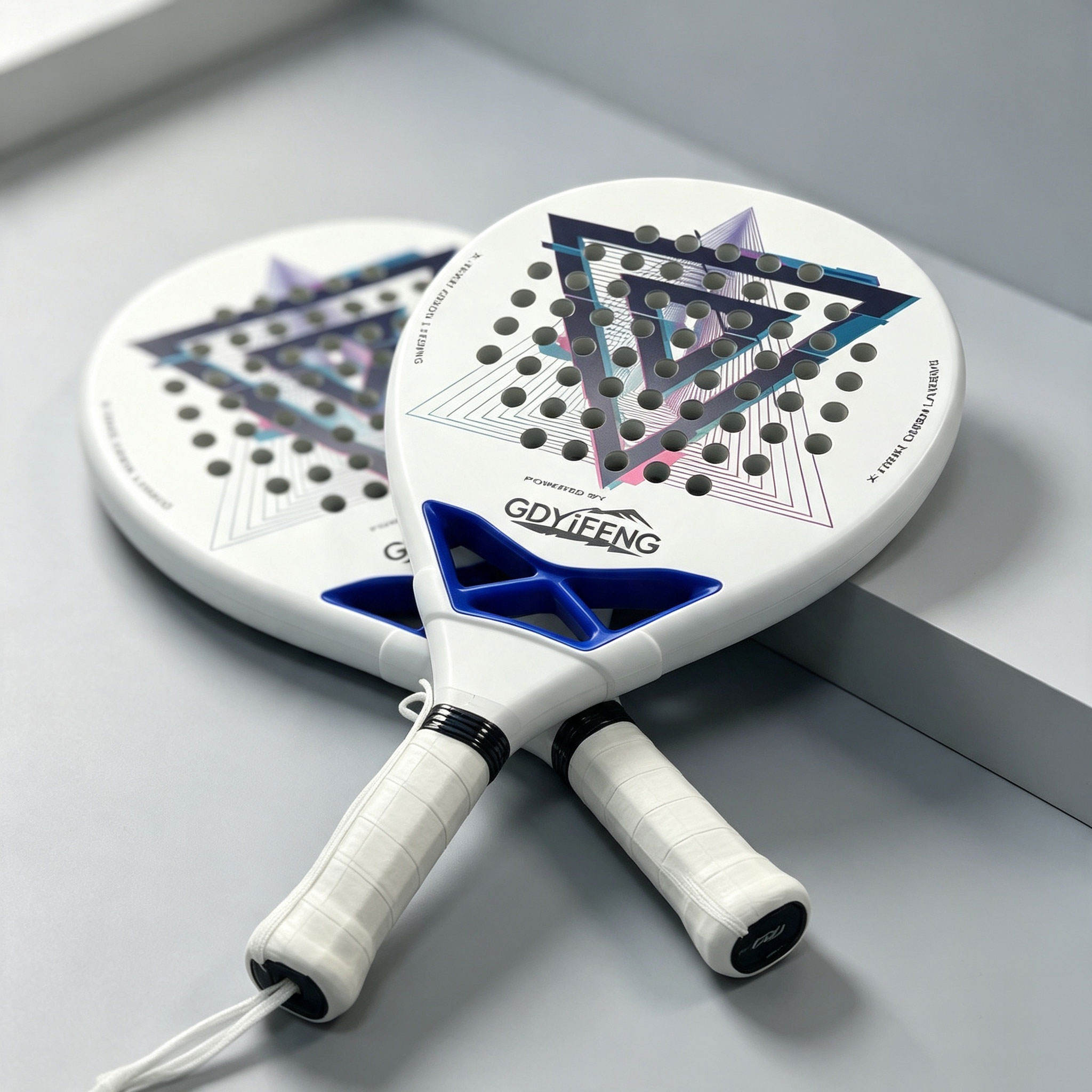 Custom Mold 12K 18K Carbon Fiber Padel Racket Personalized Surface Design for Brand Partners