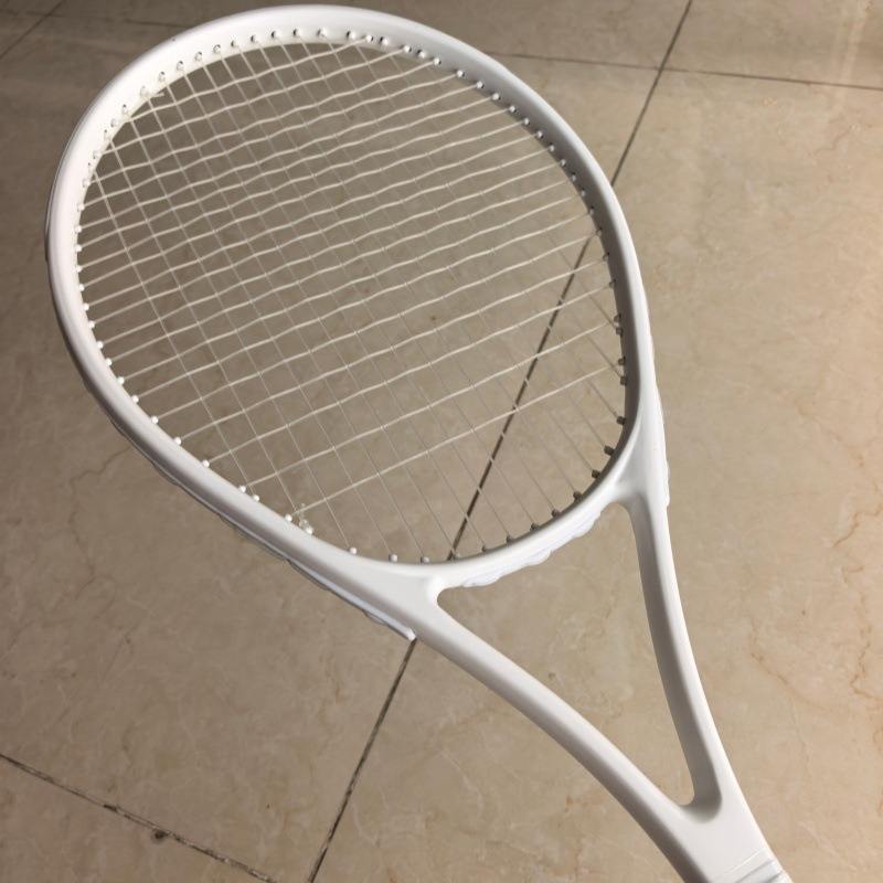 Matte pink Fujian Made Womens Tennis Racket No Brand Label Composite Carbon Frame Penhold Grip Moderate Shaft Stiffness