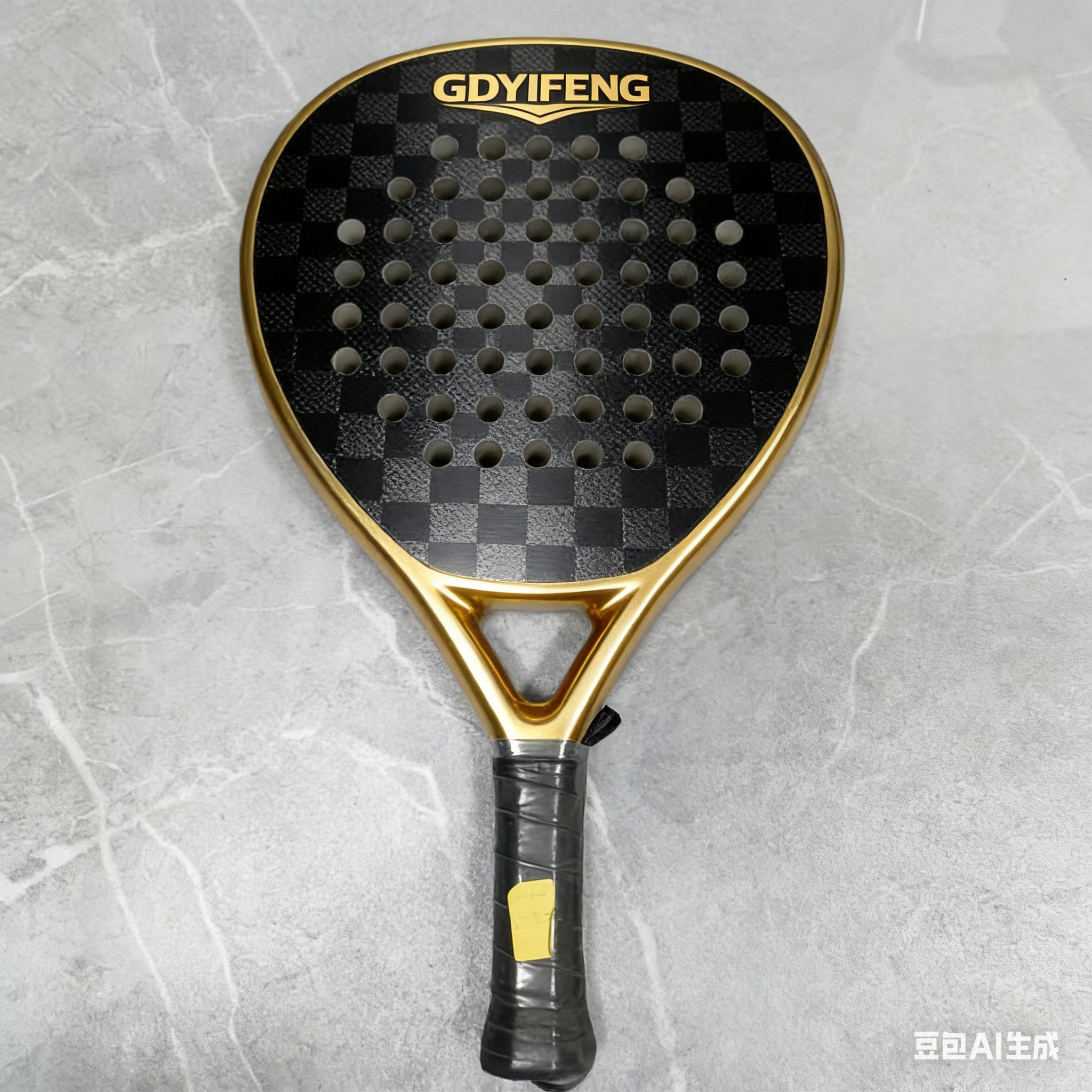 CASTON SPORTS Professional 12K Carbon Fiber Padel Racket 350g Lightweight Paddle Tennis Racket High Density EVA Power Control