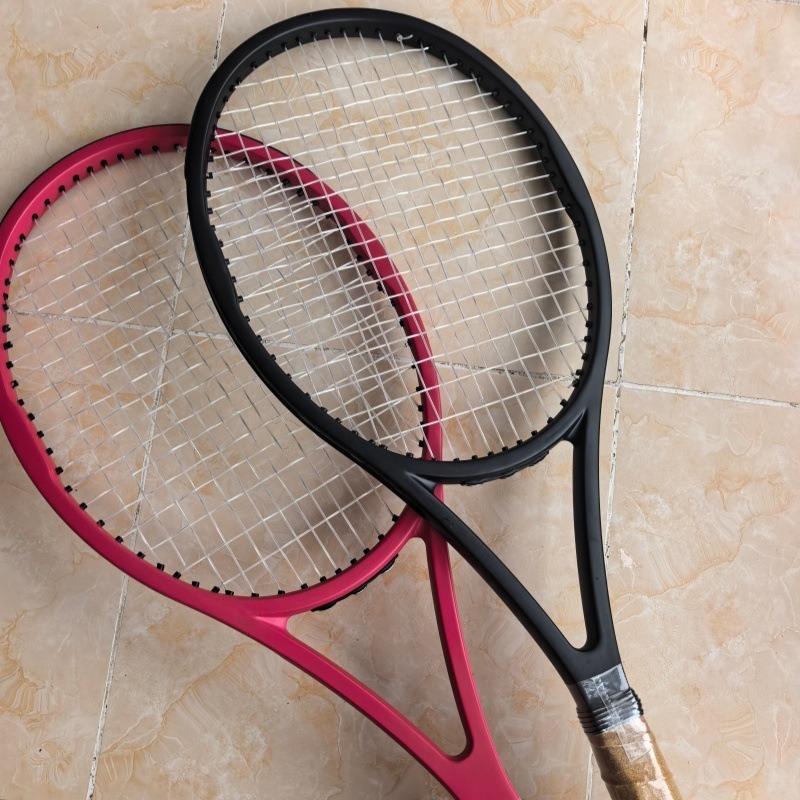Professional Carbon Tennis Racket 100PD Frame Made Carbon Fiber French Open-Style Nylon Strung 60 Pounds Amateur Intermediate