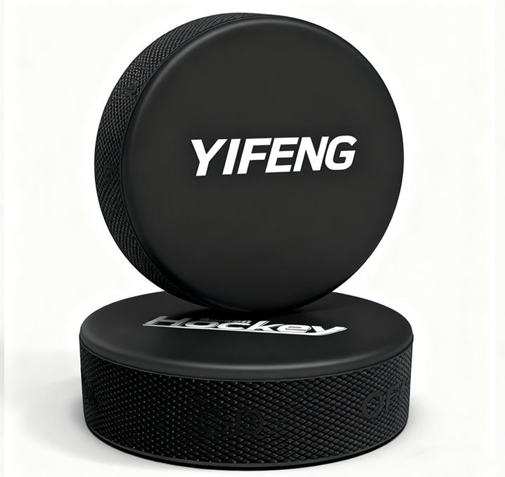 Professional Official Training Street PE Ice Hockey Puck GDYIFENG YF-02 23*75 for Juniors & Seniors