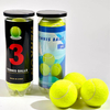 High-quality Eco-Friendly Durable Adult Rubber Tennis Balls 138-147cm Bounce 1.35-1.47m Rebound Various Colors Logo Patterns