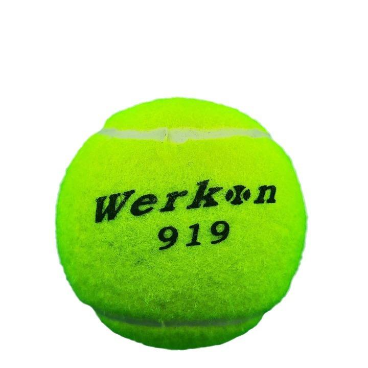 Tennis 919 12 Sports Training Balls for Badminton and Tennis Printed Logo Wear Resistant Cost-effective Plastic Bag Packaging