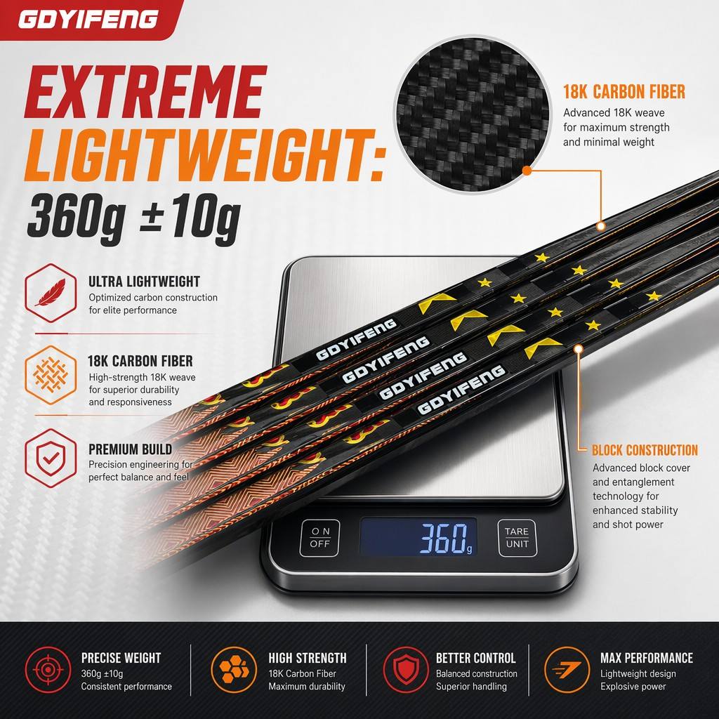 Best Selling 325g-480g Carbon Fiber Ice Hockey Sticks with 65 in Flex 165cm Length Durable & Lightweight