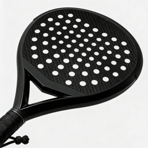 Factory Custom Color and logo High Quality 3K/12K/18K/24K Carbon Fiber Paddle Tennis Raqueta with Rough Surface Nylon Net