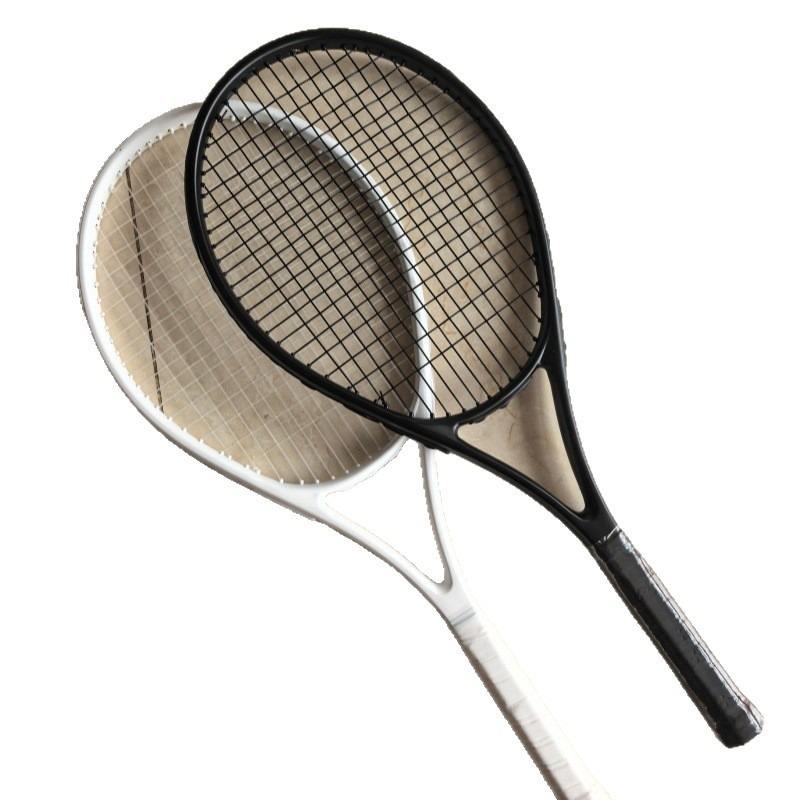 Matte pink Fujian Made Womens Tennis Racket No Brand Label Composite Carbon Frame Penhold Grip Moderate Shaft Stiffness