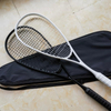 Junior Intermediate Carbon Fiber Squash Racket Lightweight Training Racket for Kids Beginners