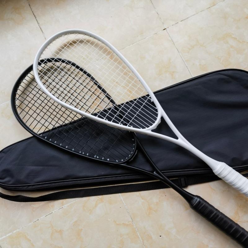 Junior Intermediate Carbon Fiber Squash Racket Lightweight Training Racket for Kids Beginners