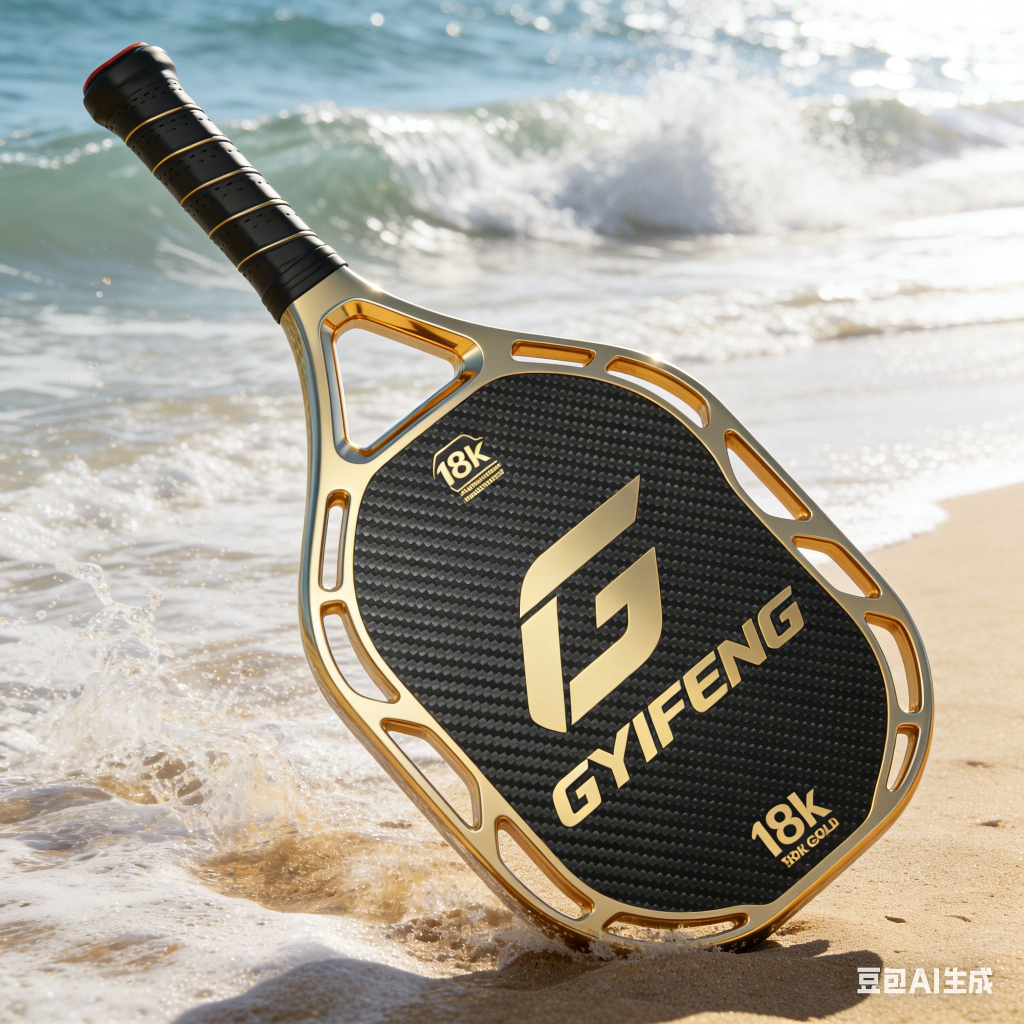 Professional 18K Carbon Fiber Padel Racket Diamond Shape 365g High Power Tournament Paddle Raquet Hard EVA Core Spin Surface