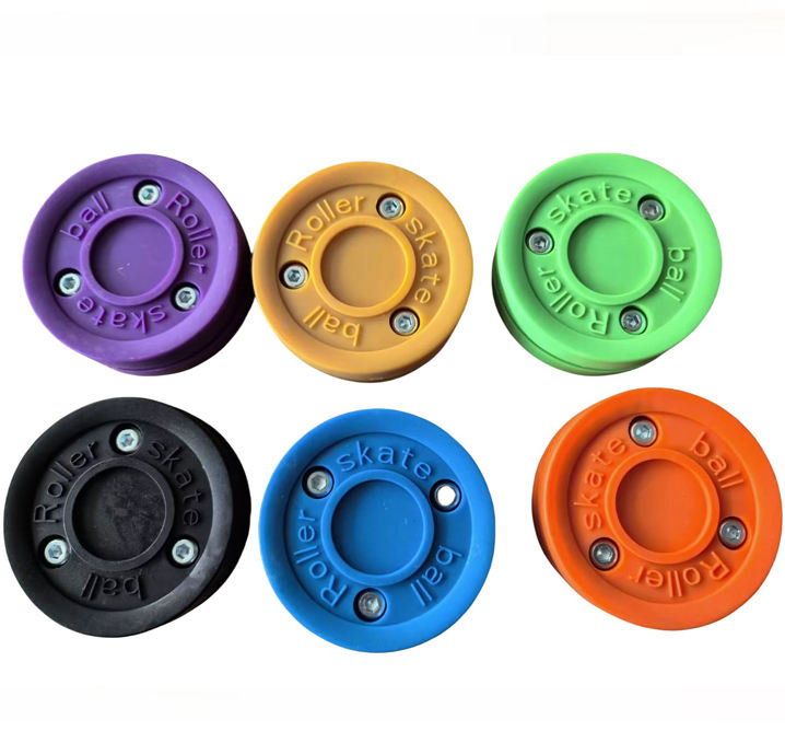 High-quality Standard Ice Hockey Puck with Custom Printed Logo Solid Official PU Material OEM Brand