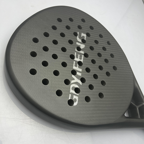 CN Factory Custom High Quality 3K/12K/18K Carbon Fiber Paddle Tennis Raqueta with Rough Surface Nylon Net