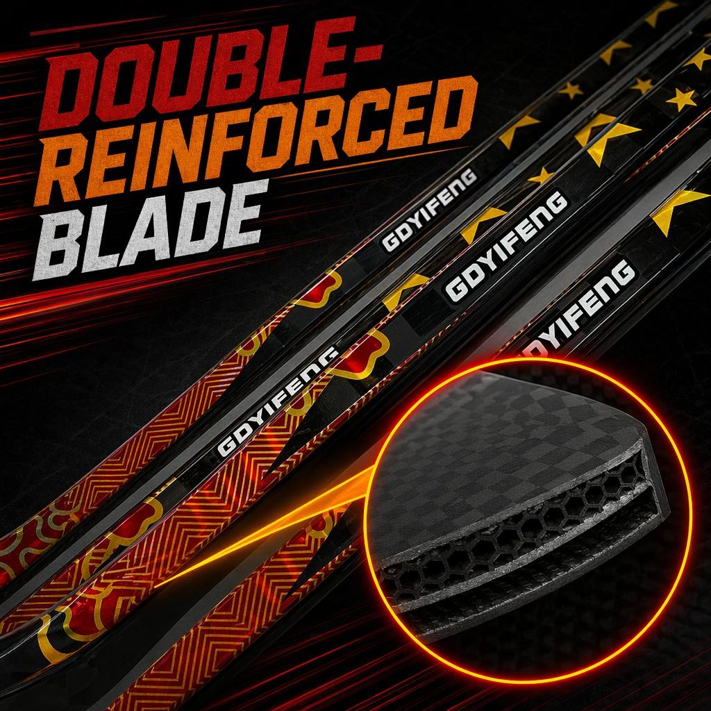 Best Selling 325g-480g Carbon Fiber Ice Hockey Sticks with 65 in Flex 165cm Length Durable & Lightweight