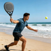Custom Logo Beach Tennis Paddle High Quality Carbon Fiber Beach Tennis Racket for Training & Competition