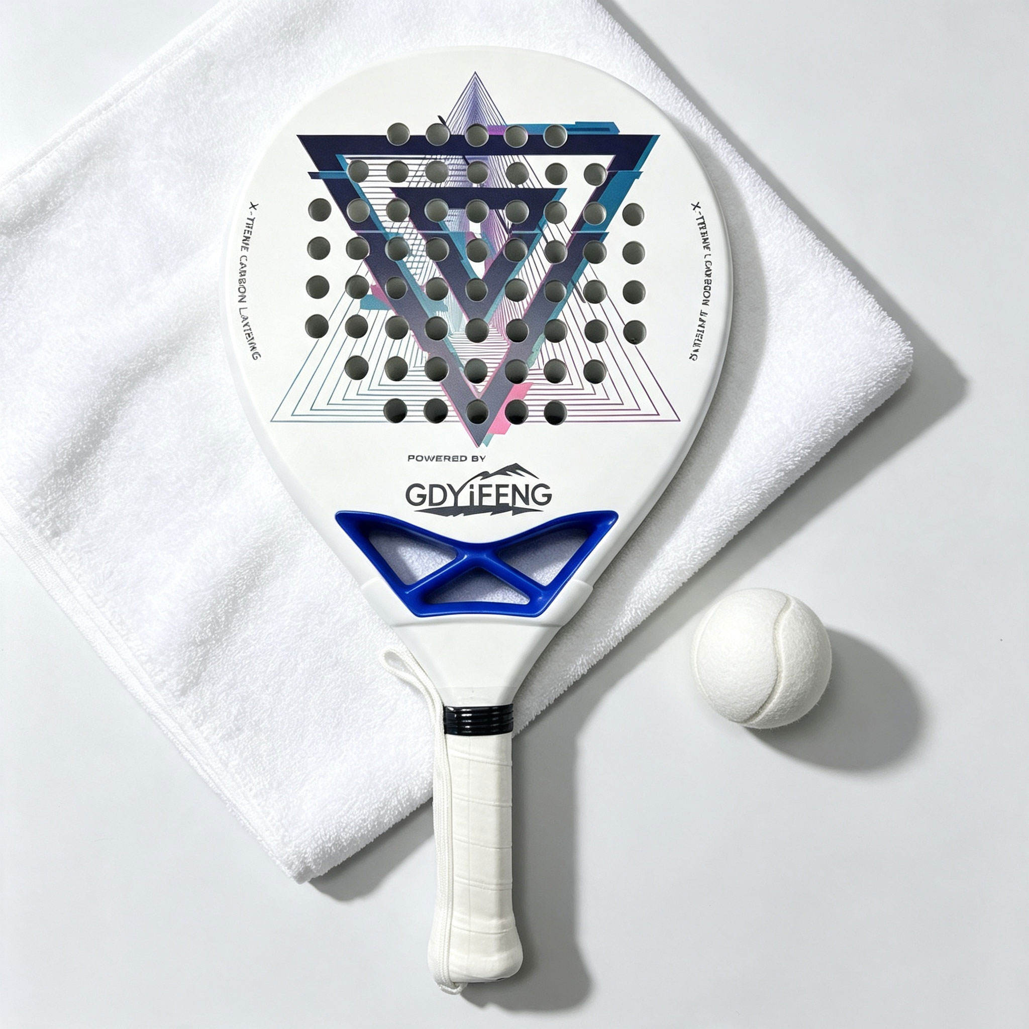 Custom Weight Setting 12K 18K Carbon Fiber Padel Racket OEM Service for New Brand Development