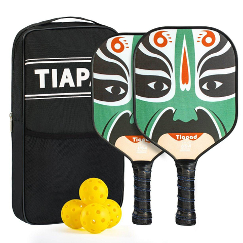 YF Pickleball Paddle 14mm Thick Carbon-Fiber & PP Honeycomb Core Lightweight 90-94g Model P14 Made in Dongguan