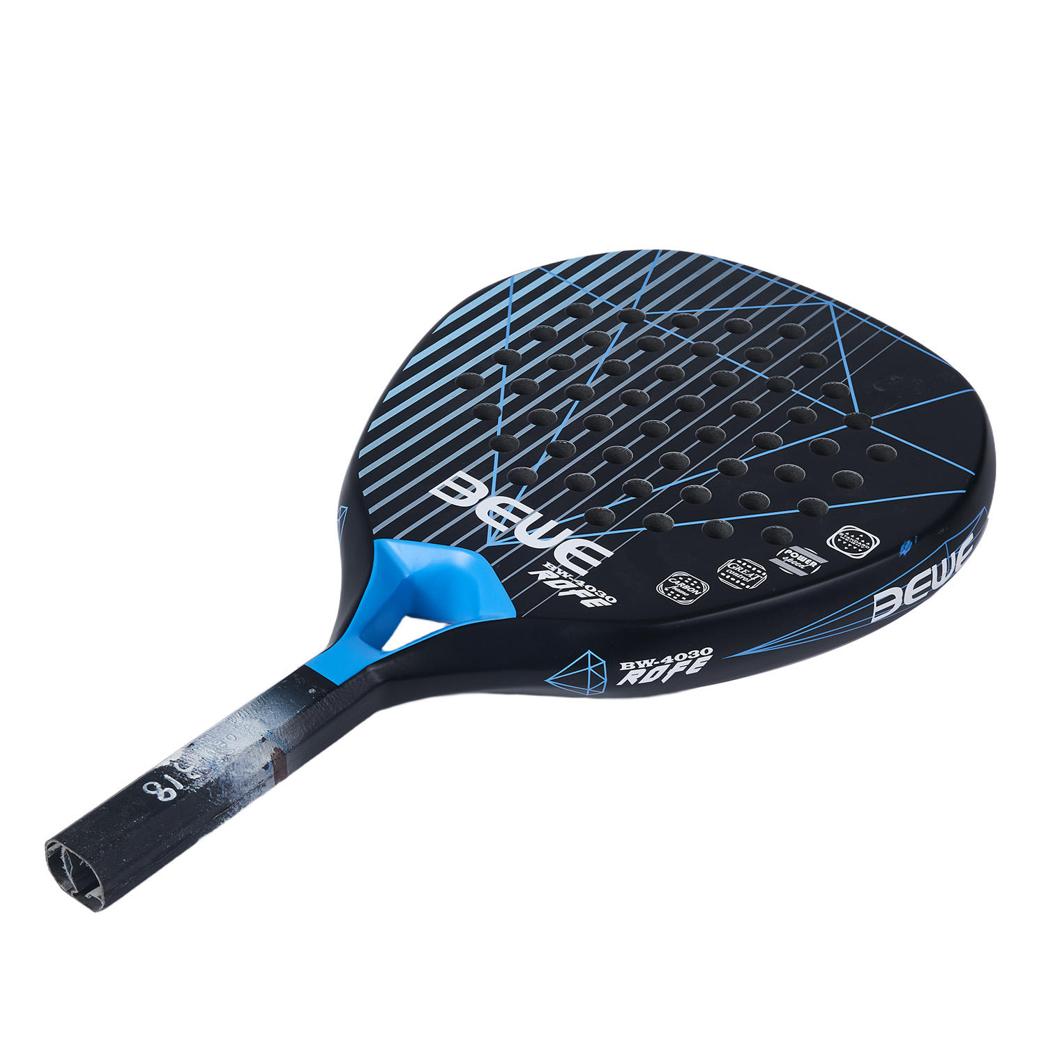 Professional 18K Carbon Fiber Padel Racket Diamond Shape EVA Soft Memory Core Custom Logo Paddle