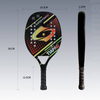 Beach Tennis Racket Model S01 Made 3K/12K/18K Carbon Fiber Nylon Net EVA Core Matte Sand-textured Surface for Amateurs/Juniors