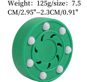 High-quality Standard Ice Hockey Puck with Custom Printed Logo Solid Official PU Material OEM Brand